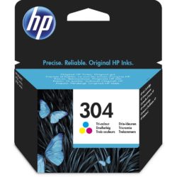 Hp 304 Original High Yield Ink Cartridge, Tri-Colour, Single Pack, N9K05AE#UUS